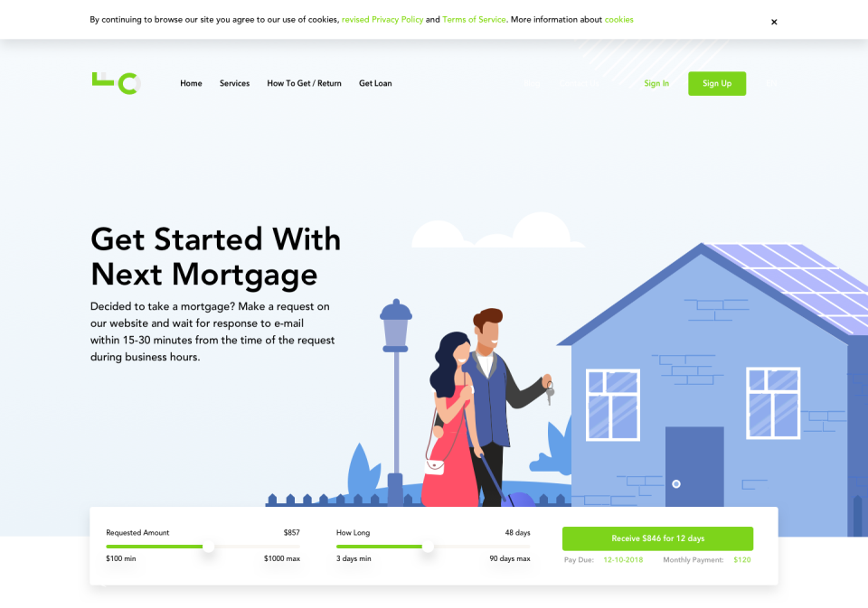 screenshot of Lending CRM